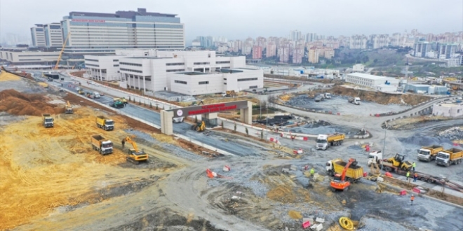 Başakşehir Şehir Hastanesi'nin yol yapımına başlandı