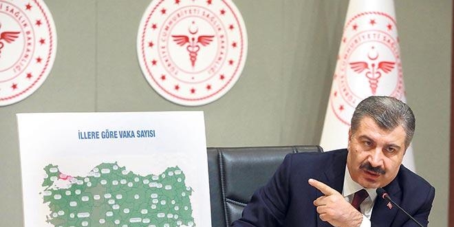 Şehirlere göre Koronavirüs tablosu