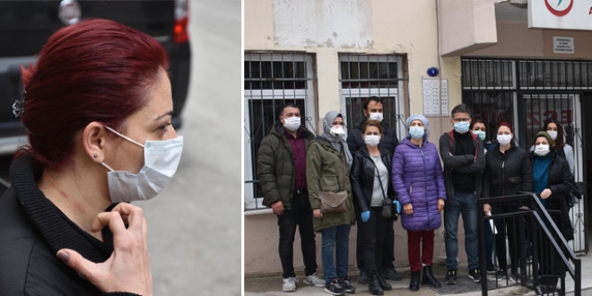 Aile sağlık merkezinde hemşireye saldırıp, camları kırdı
