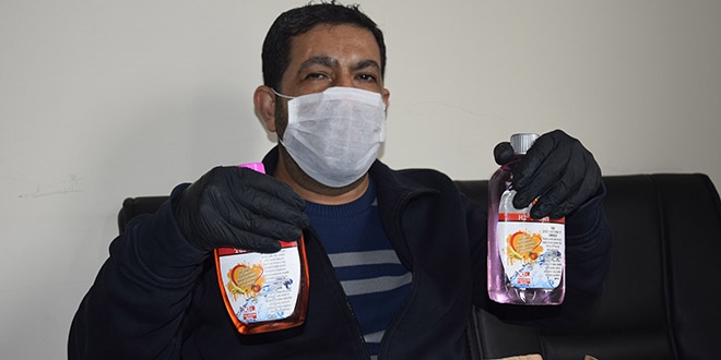 Maske ve dezenfektan sipariş etti, bitki çayı geldi
