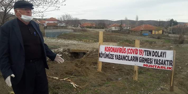 Bu köy kendi karantinasını uyguluyor: Köye girmek yasak