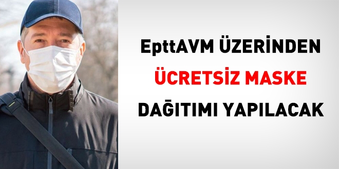 EpttAVM'den her hafta 5 adet ücretsiz maske dağıtacak. Başvuru için tıklayın.
