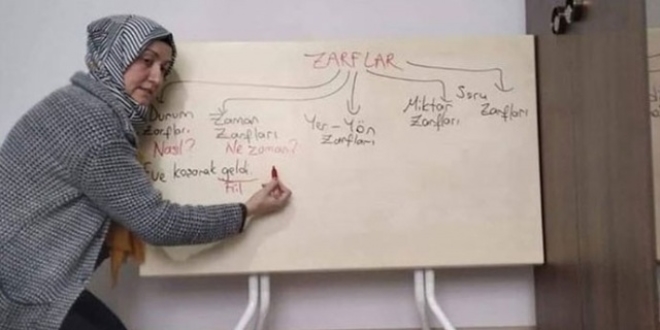 Fedakar öğretmenler uzaktan eğitim için çaba sarf ediyor