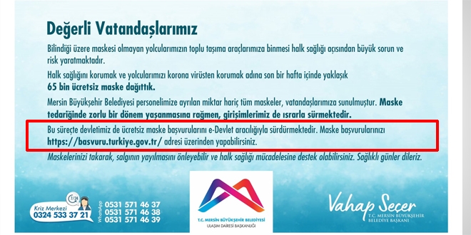 Belediyeler, maske dağıtımında topu Devlete attı
