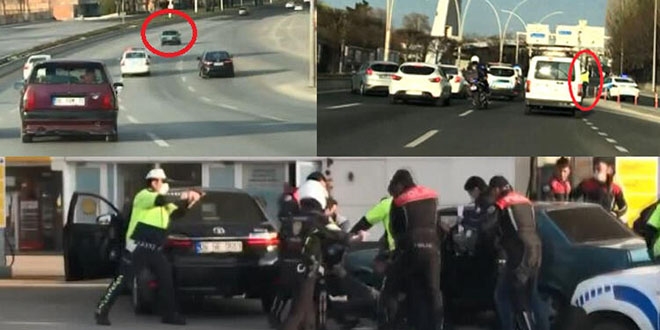 Ankara'da yasağı ihlal eden sürücüye 10 bin TL ceza