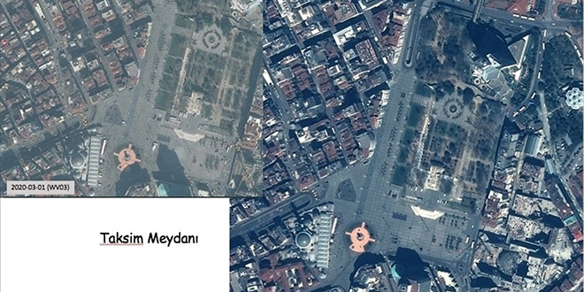 Uzaydan görüntülendi... Koronavirüsün Türkiye'ye etkisi