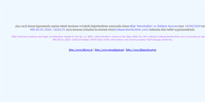 Suudi Arabistan'a misilleme... Independentturkish.com kapatıldı