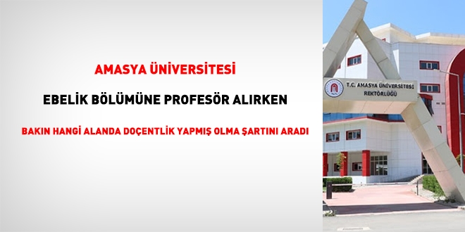 Ebelik alanında profesör alınırken konulan ilginç şart!