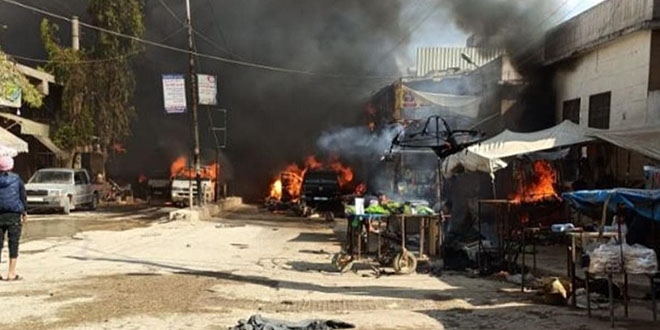 Afrin'de bomba yüklü tankerle terör saldırısı: 20 ölü