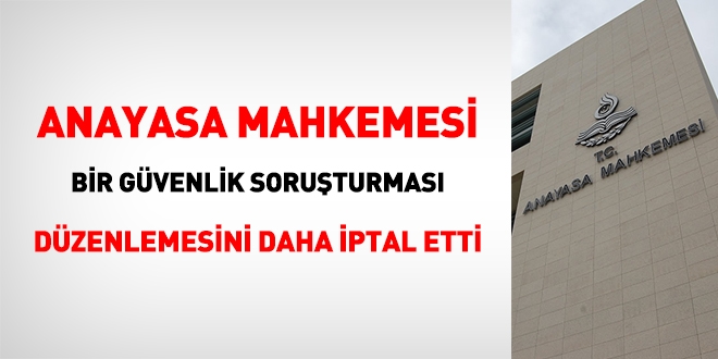399'a tabi sözleşmeli personel alımındaki güvenlik soruşturmasına da iptal kararı