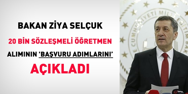 20 bin sözleşmeli öğretmen alımının 'başvuru adımları' açıklandı