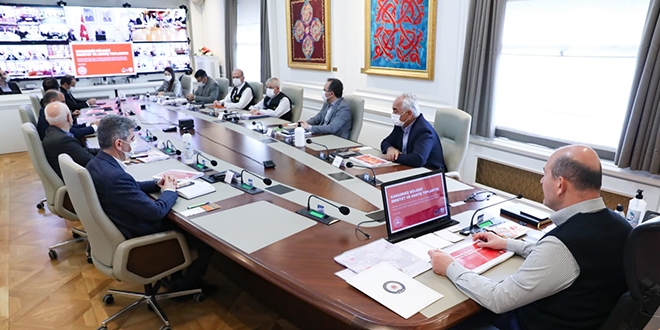 Bakan Soylu'nun başkanlığında güvenlik toplantısı yapıldı