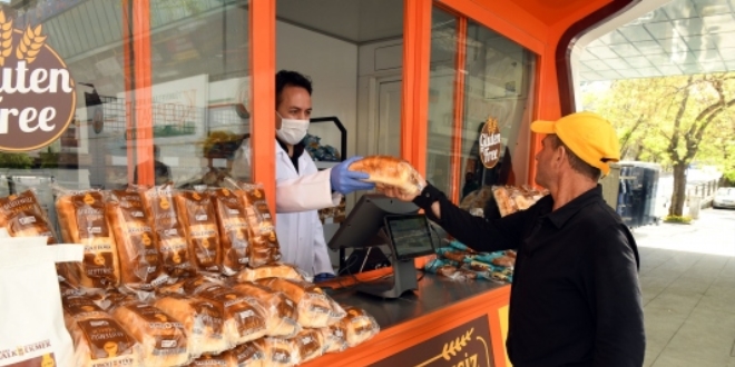 Ankara'da Halk Ekmek'ten ilk glutensiz büfe
