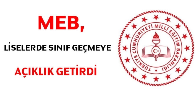 MEB, liselerde sınıf geçmeye açıklık getirdi