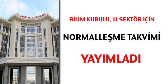 Bilim Kurulu, 11 sektör için normalleşme rehberi yayımladı