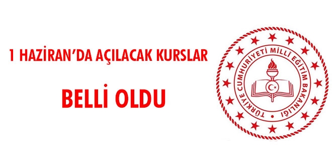 MEB, 1 Haziran'da açılacak kursları açıkladı