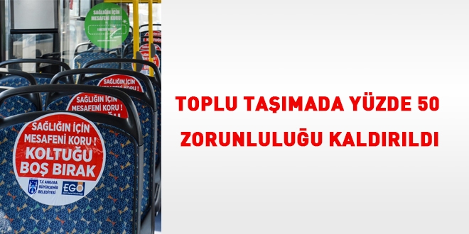 Toplu tamada yzde 50 zorunluluu kaldrld