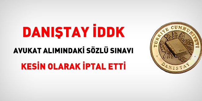 Hazine avukatı, avukat ve hukuk müşaviri alımında ikinci sınava iptal karar
