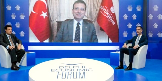 Yunan gazeteci, İmamoğlu'na sordu: Ayasofya ibadete açılmalı mı?
