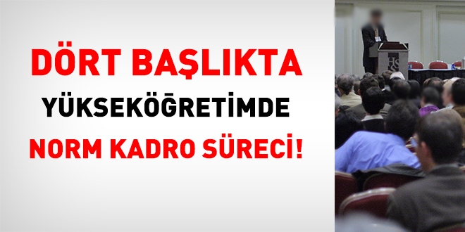 Dört başlıkta yükseköğretimde norm kadro süreci!