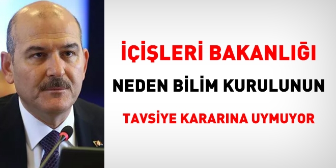 İçişleri Bakanlığının kronik hastaları çalıştırması doğru değil