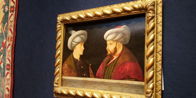 Sultan Fatih tablosundaki ikinci kişi kim?