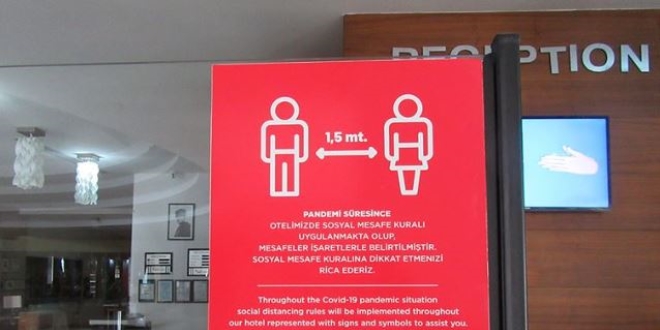 'Sosyal mesafeli' termal oteller müşteri almaya başladı