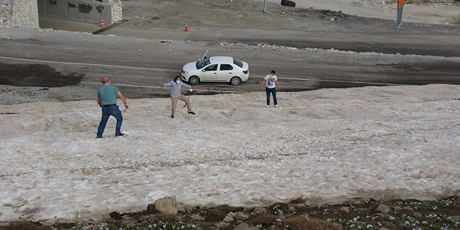 Haziran ayında kartopu keyfi
