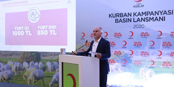 Kızılay vekaleten kurban kesim bedelini açıkladı