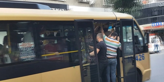 Uyarılar fayda etmedi; minibüsler tıka basa doldu