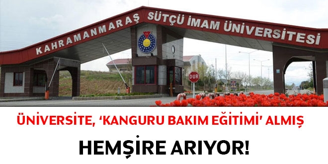 Üniversite, 'Kanguru Bakım Eğitimi' almış hemşire arıyor!