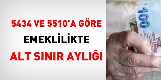 5434 ve 5510'a gre emeklilikte alt snr ayl