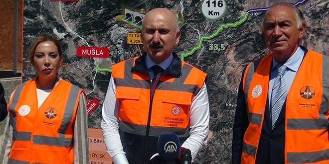 Muğla-Kale karayolunun büyük bölümü tamamlanıyor