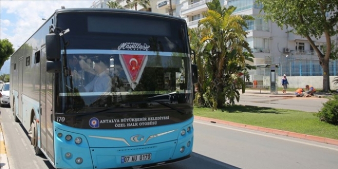 Antalya'da Kurban Bayramı süresince toplu ulaşım ücretsiz
