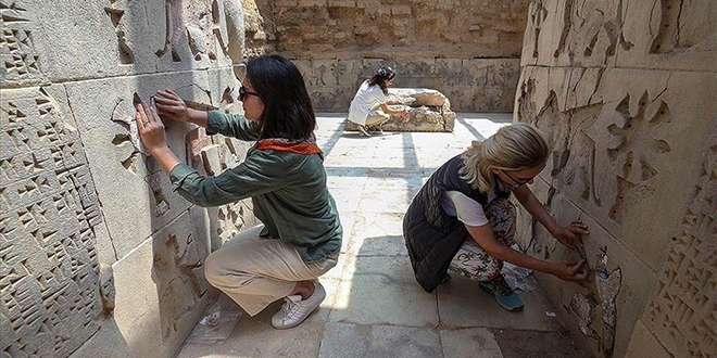 2 bin 700 yıllık tapınağın süslemeleri yapboz gibi işleniyor