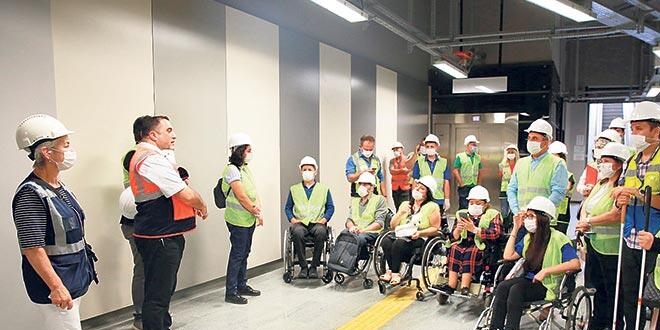 'Engelsiz metro' için teknik gezi