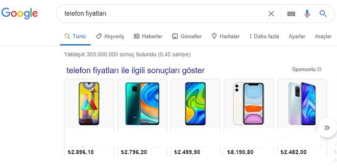 Google, Türkiye'de alışveriş reklamlarını kaldırıyor!