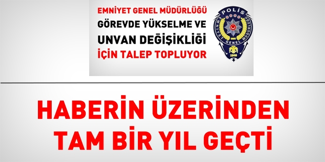 Emniyet, ne zaman görevde yükselme ve unvan değişikliği sınavı yapacak?