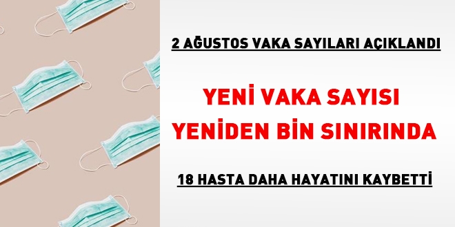 Yeni vaka sayısı yeniden 1000 sınırında