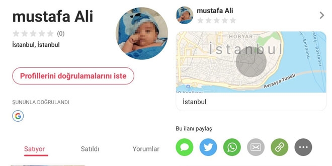 Letgo'da 'Bebek yüzlü' dolandırıcı