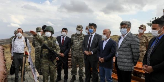 Vali Bilmez sınır hattında güvenlik duvarını inceledi