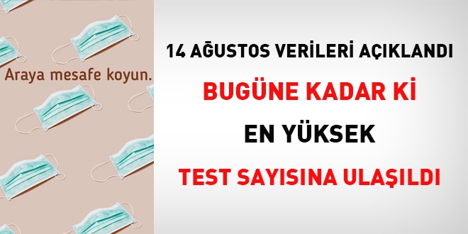 Veriler açıklandı... Bugüne kadar ki en yüksek test sayısına ulaşıldı