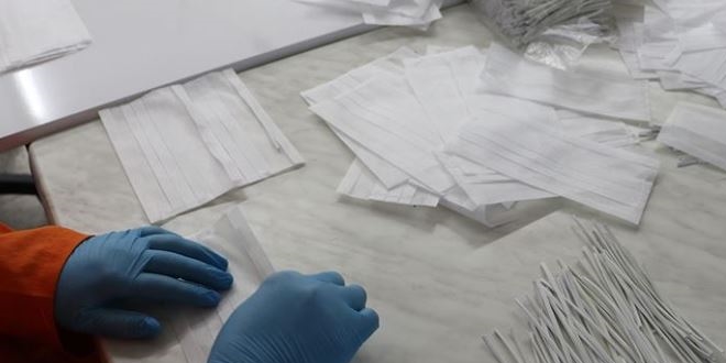 Parmaklıklar ardındaki maske üretimi 25 milyona yaklaştı