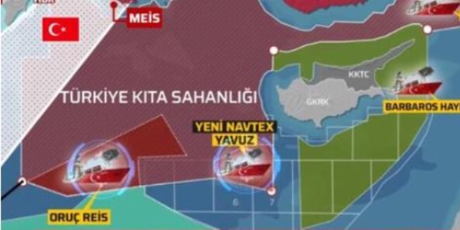 Türk gemileri ilan edilen NAVTEX'lerin ardında aralıksız çalışmalarını sürdürüyor