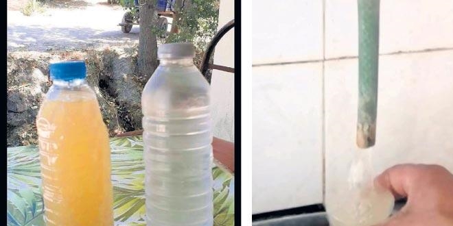 Musluklarından su değil çamur akıyor