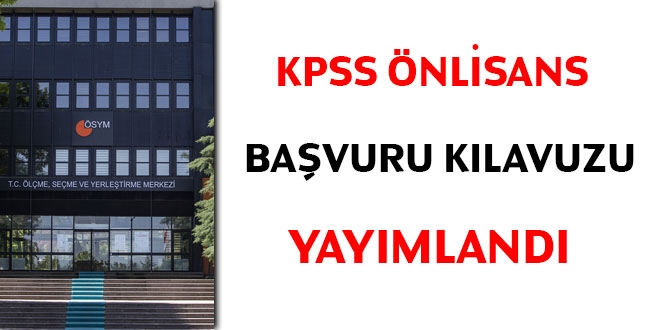 KPSS nlisans bavuru klavuzu yaymland