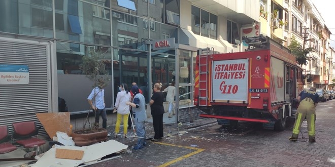 Acil serviste tavan çöktü