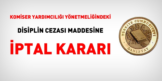 PAEM yönetmeliğindeki disiplin cezası maddesine iptal kararı