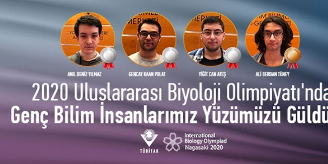 4 öğrenci, uluslararası biyoloji olimpiyatında madalya kazandı
