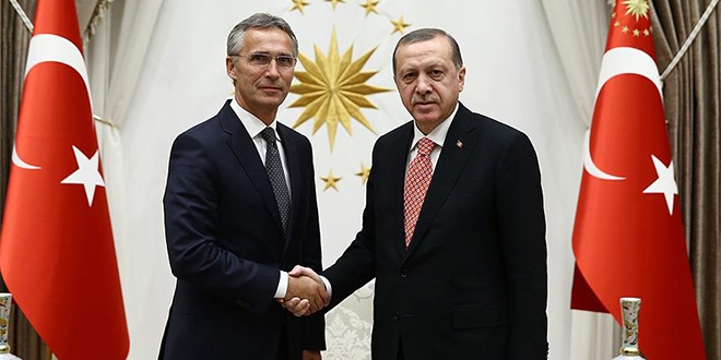 Erdoan, NATO Genel Sekreteri Stoltenberg ile grt